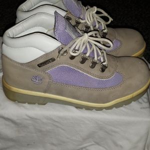 Grey and Purple Timberland size 6